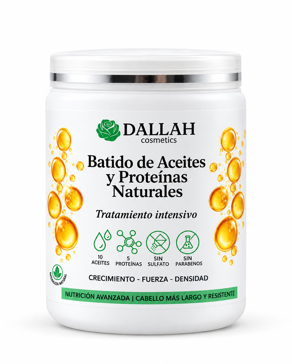 Batido de Aceites y Proteínas Naturales  DALLAH COSMETICS