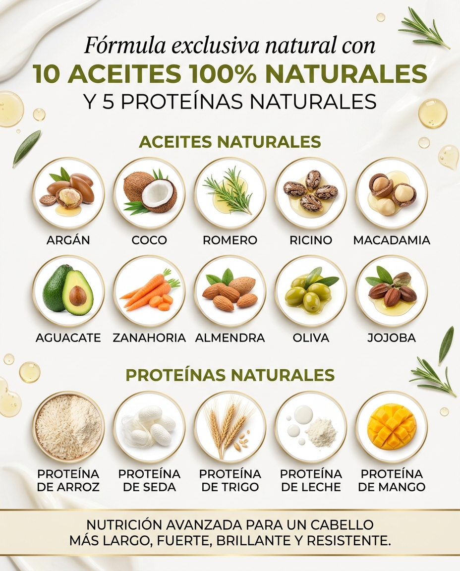 Batido de Aceites y Proteínas Naturales  DALLAH COSMETICS